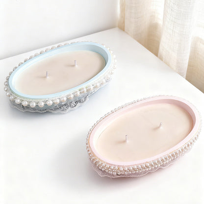 Retro Instagram-style Oval Soy Wax Scented Candle