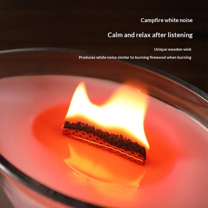 American-style WW Fireplace Boat-shaped Soy Scented Candle