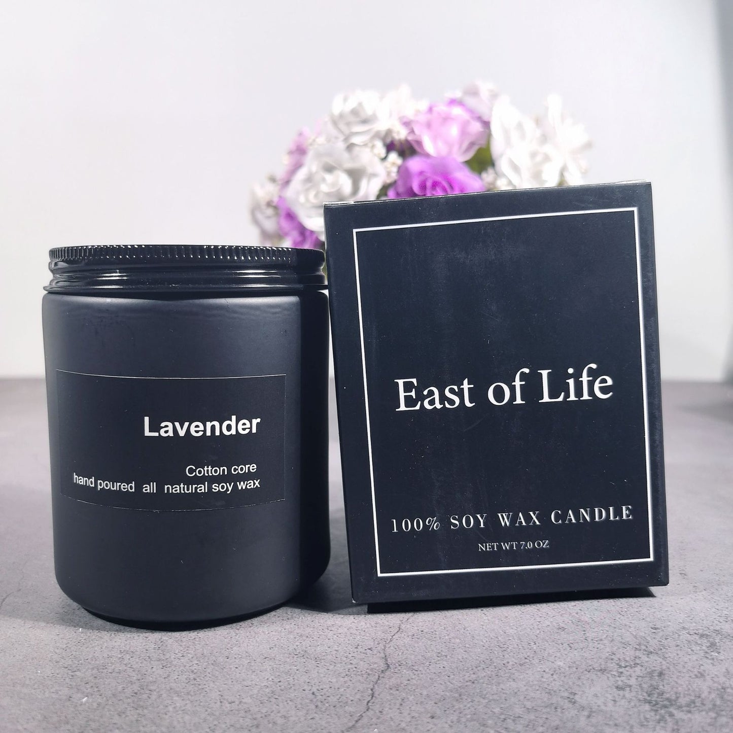Handmade Smokeless Soy Wax Frosted Candle