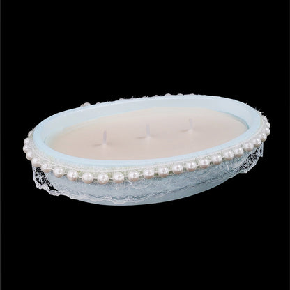 Retro Instagram-style Oval Soy Wax Scented Candle